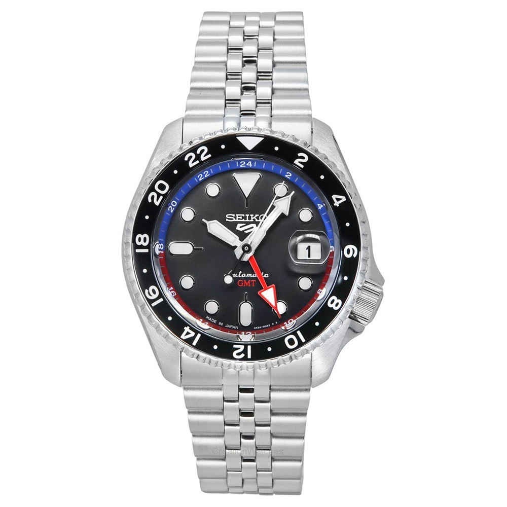 Seiko GMT Sport Grey Dial 42mm Automatic Men’s Watch – Dual Time