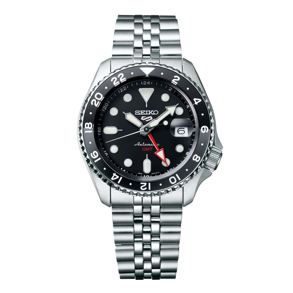 Seiko GMT Sport Black Dial 42mm Automatic Men’s Watch – Dual Time