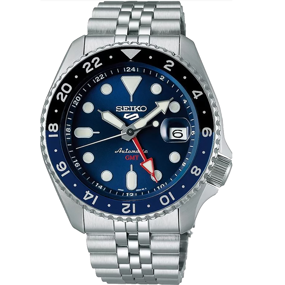 Seiko GMT Sport Blue Dial 42mm Automatic Men’s Watch – Dual Time