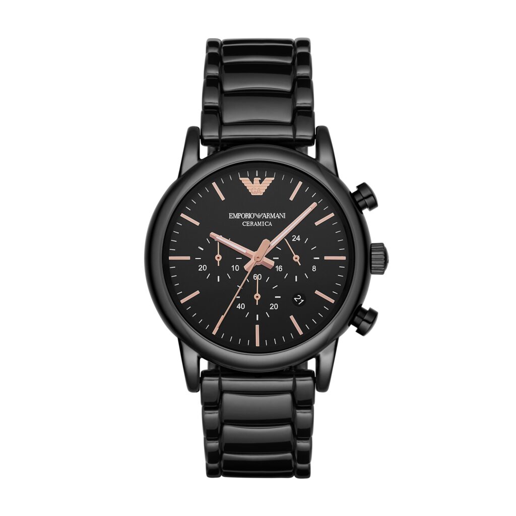 Emporio Armani Luigi Men’s Watch AR1509 – Black Ceramic Quartz
